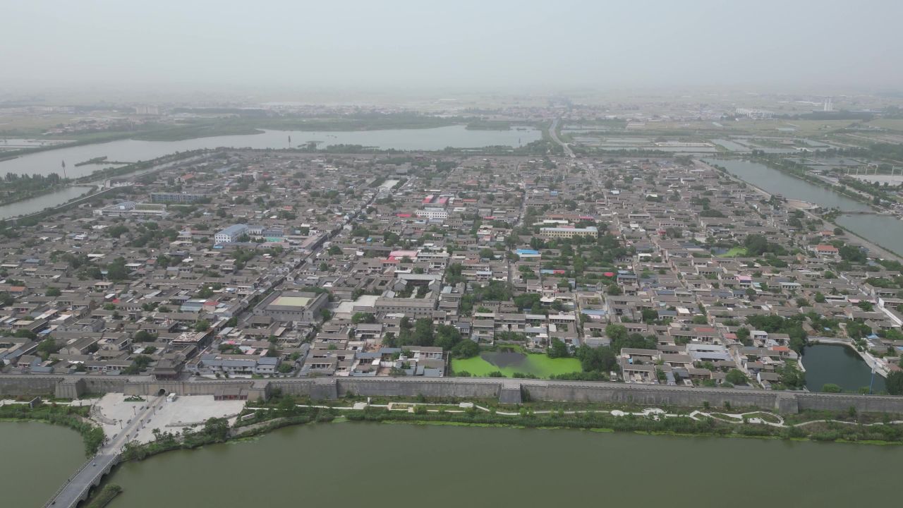 河北邯郸广府古城5A景区航拍