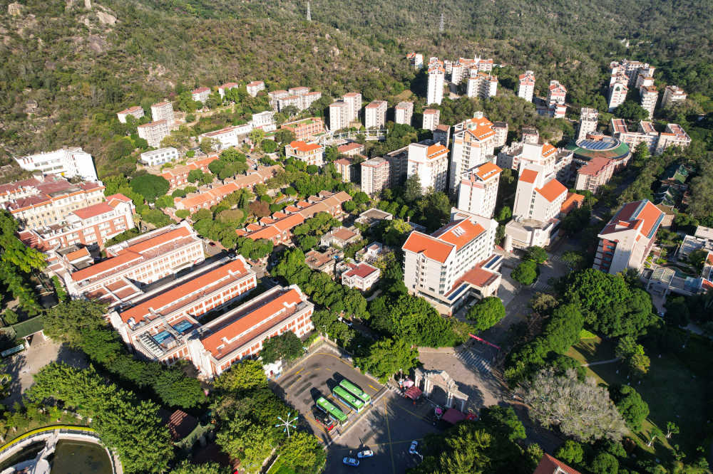 航拍厦门大学建筑景观