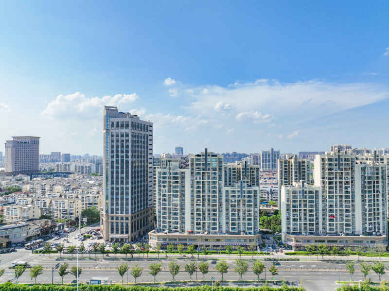 航拍昆山城市风光建筑大景 76