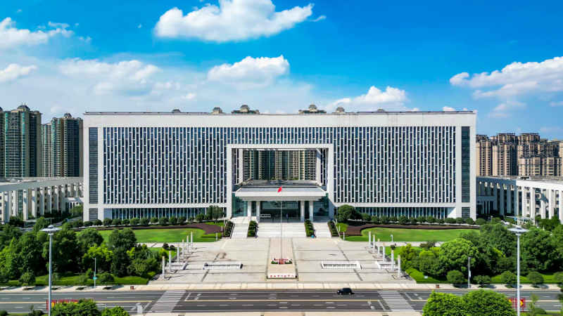 江西吉安城市风光旅游景区航拍图
