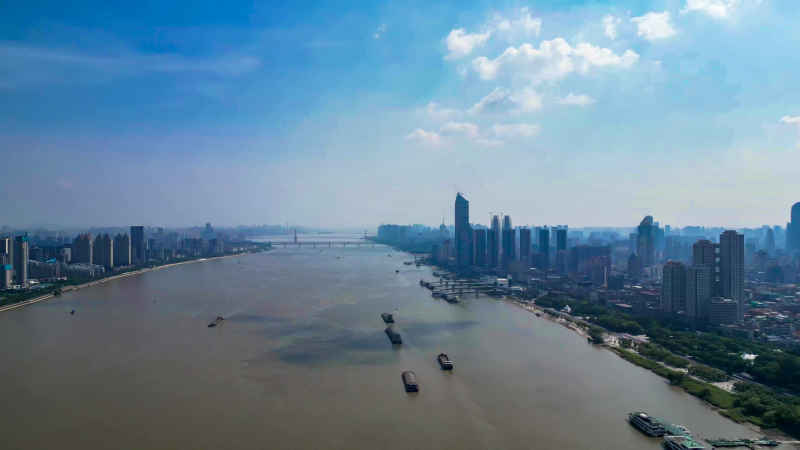 湖北武汉城市建设航拍摄影图 