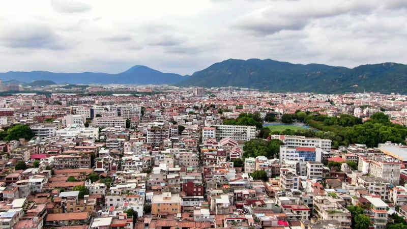 福建泉州城市风光航拍图 