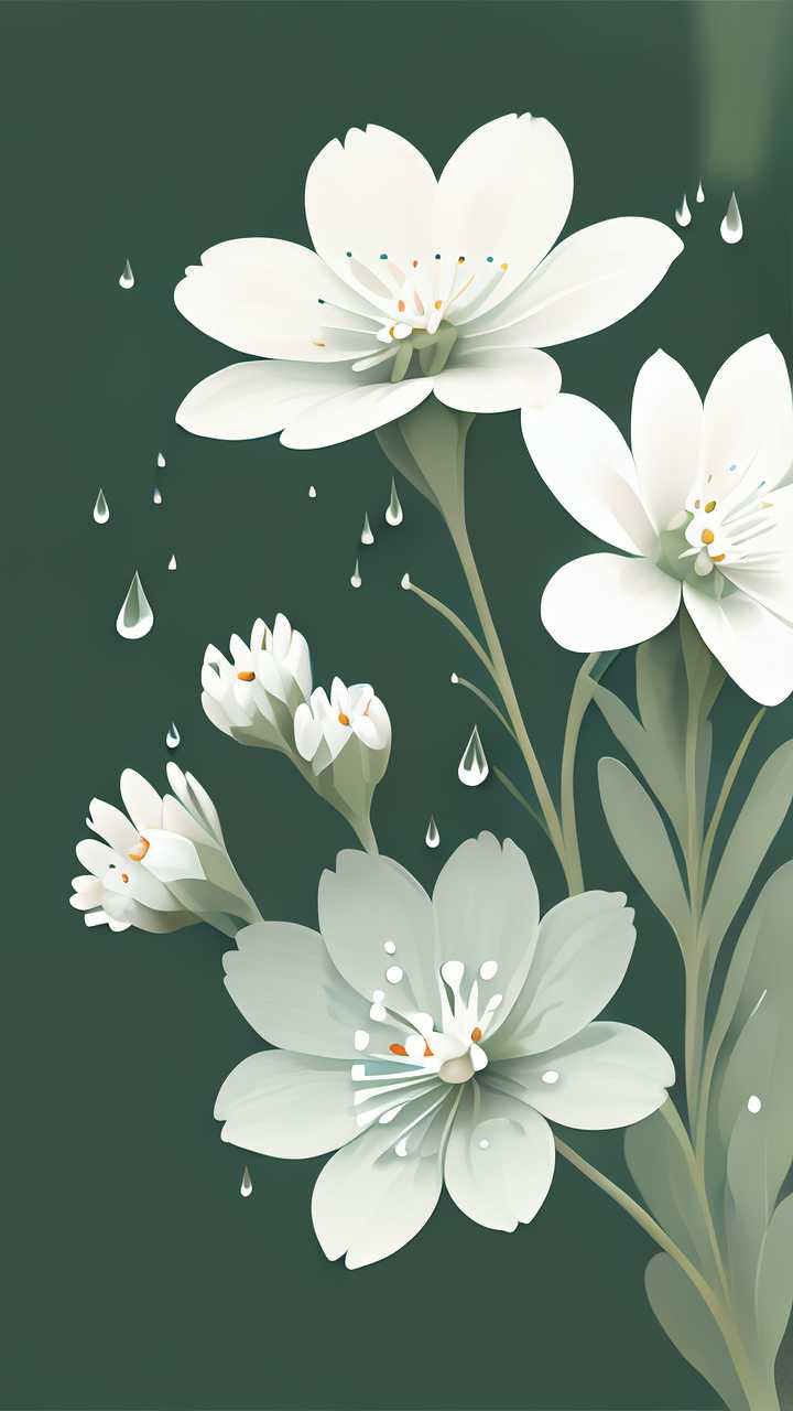 水滴小白花