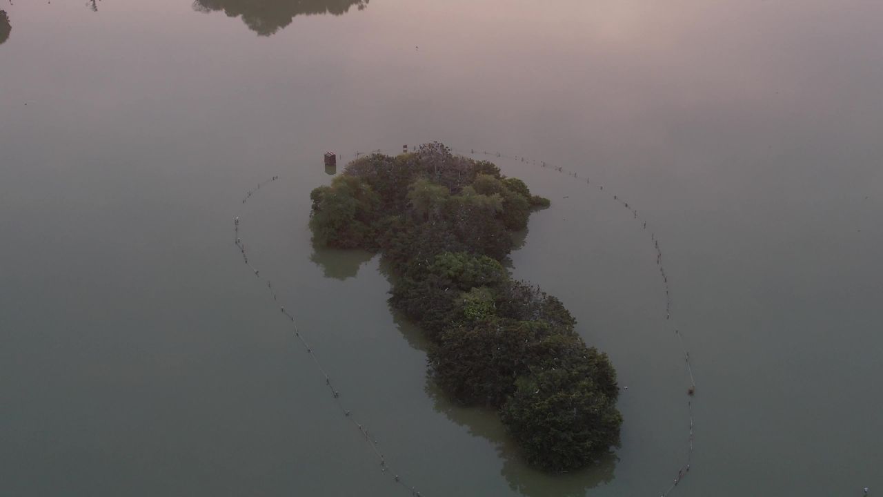 广东惠州西湖景区风景航拍 