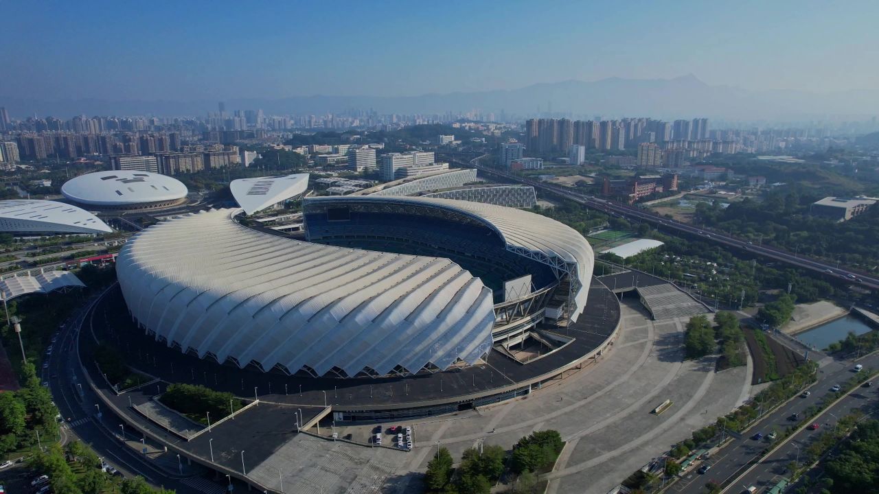 航拍福州海峡奥体中心 2