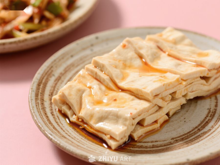 酱汁豆腐干，美味传统小吃 356