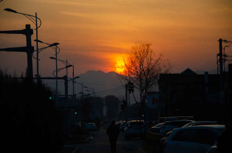 夕阳西下