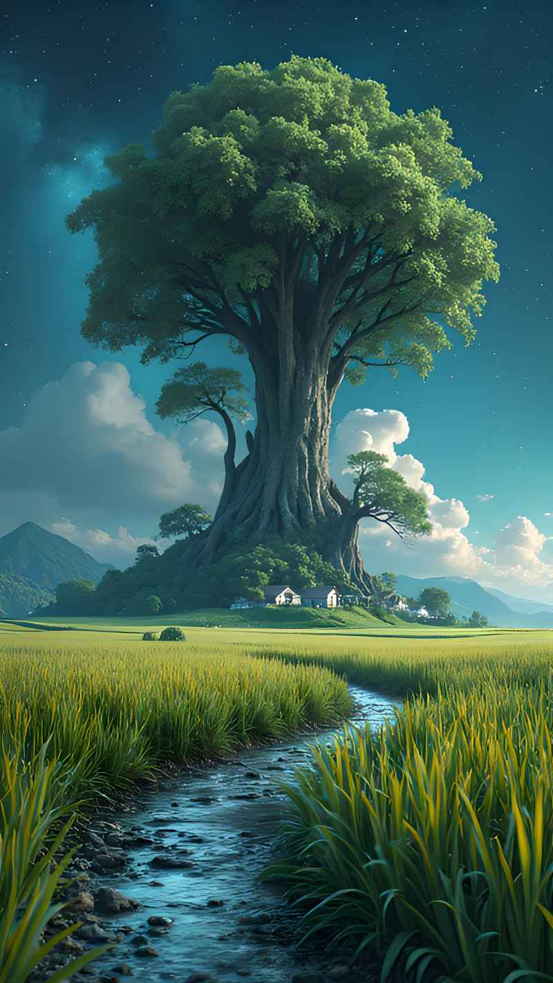 未来风格大自然森林超自然风景画质 33