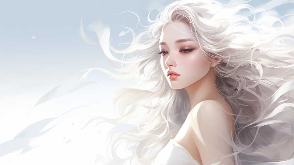 艺术浅白色唯美背景图99