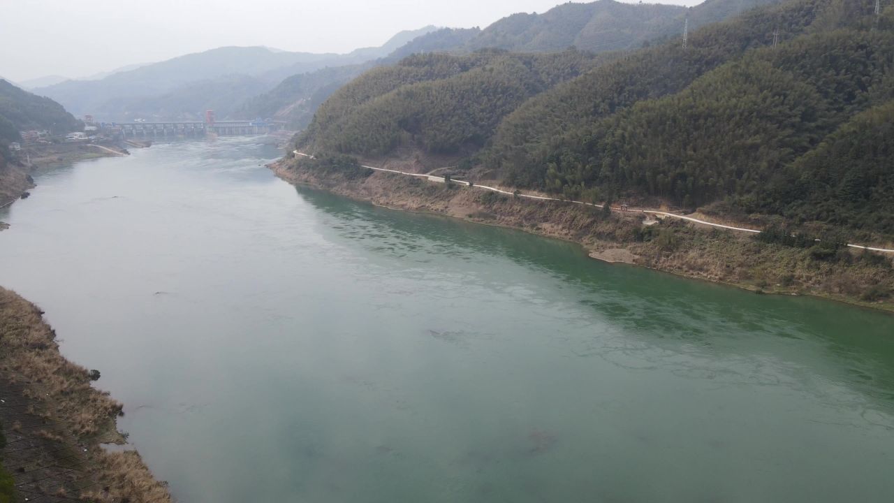 湖南沅江风光航拍 