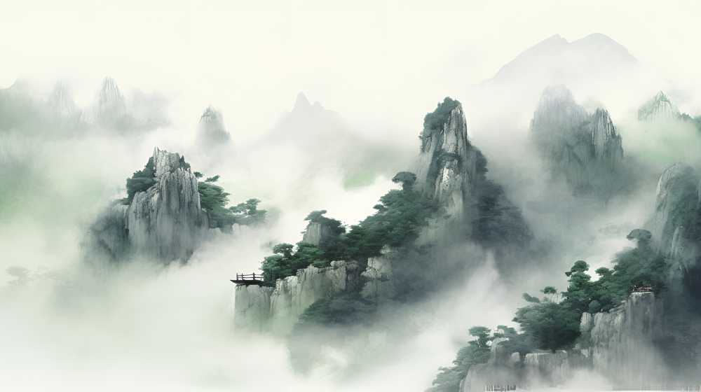 中国风山水画1