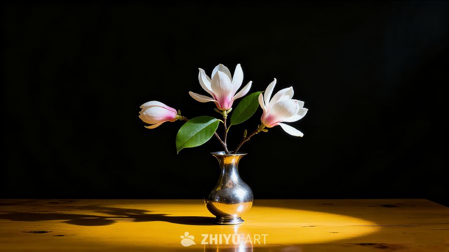 自然的花卉与象征科学的图案相结合灵感图 11