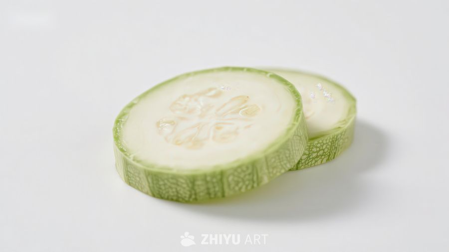 切片西葫芦特写