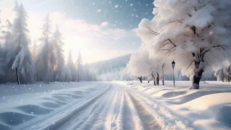 美丽冬季雪景 18