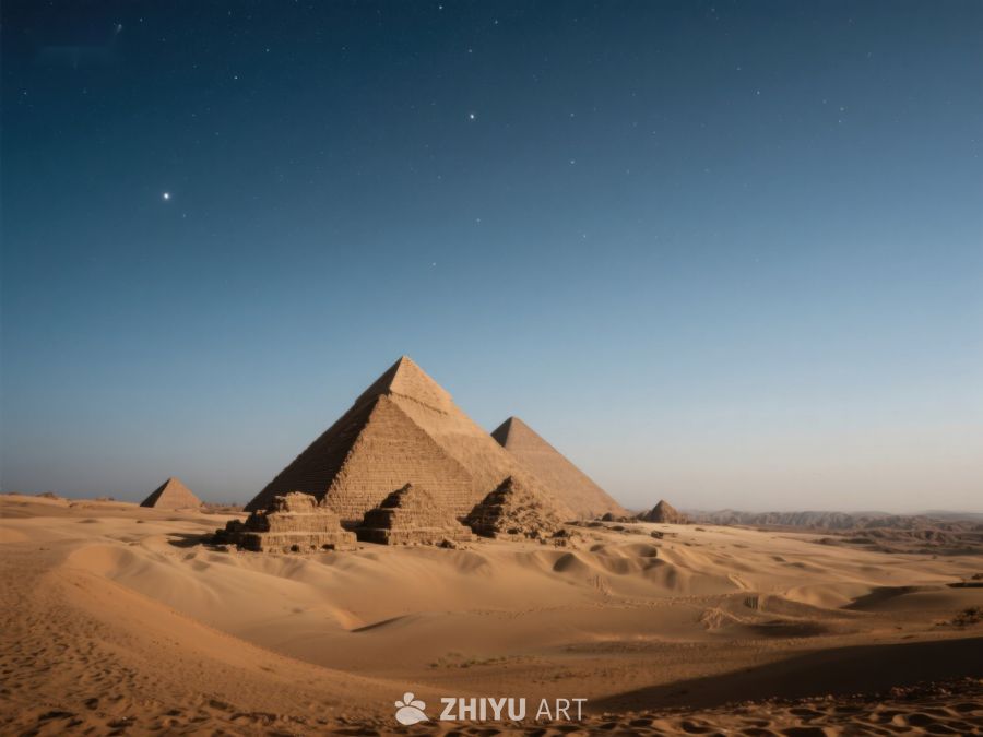 夜幕下的金字塔群 495