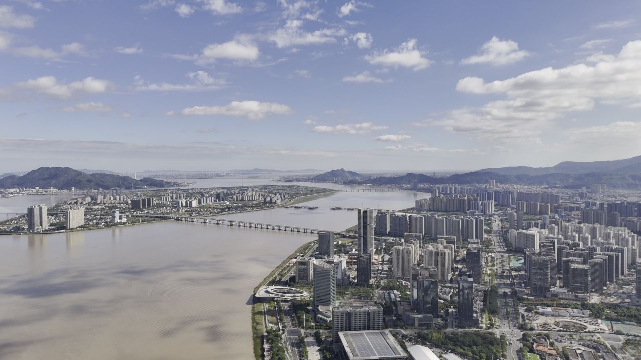 温州晴天城市航拍 19