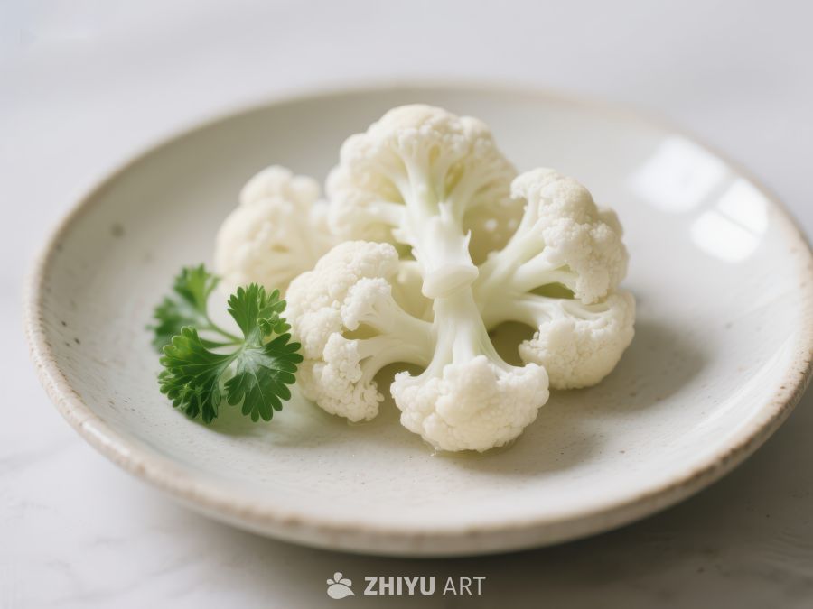 盘中的花椰菜与香菜 212