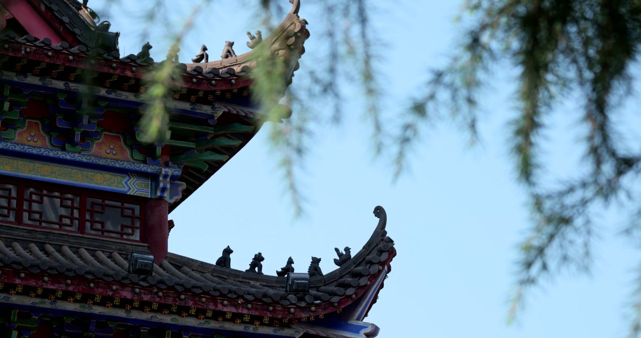 湖南长沙松柏寺古典建筑之美实拍视频