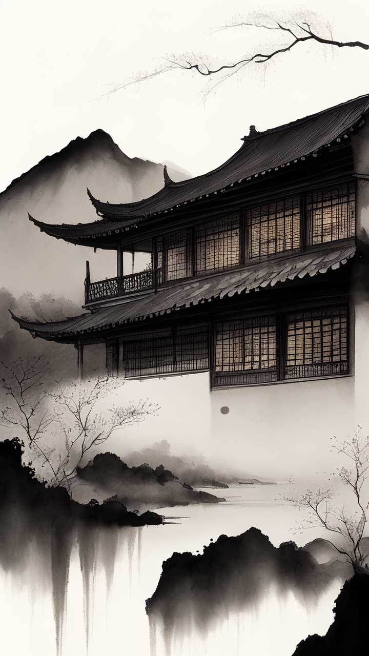 山水插画