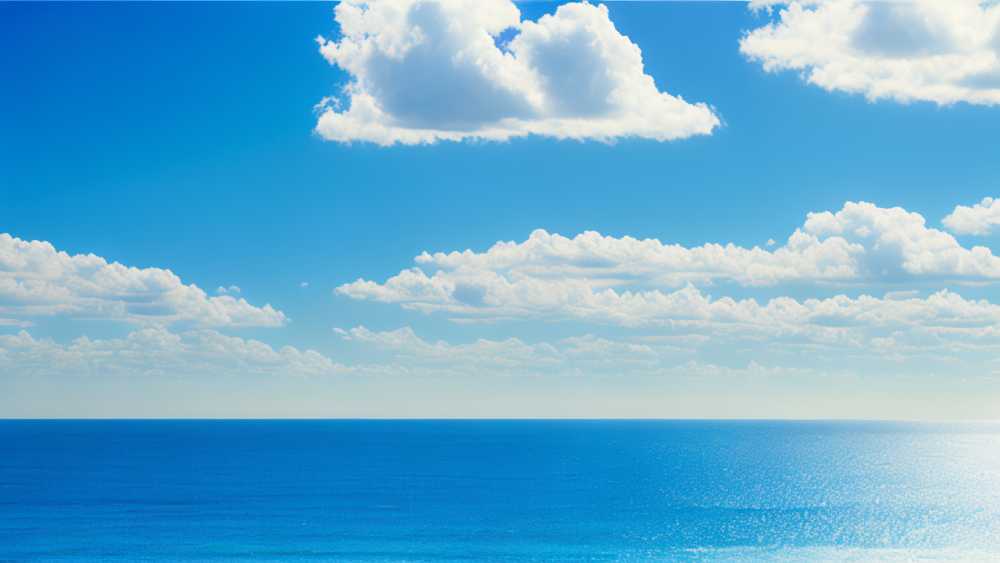 蓝色大海美景