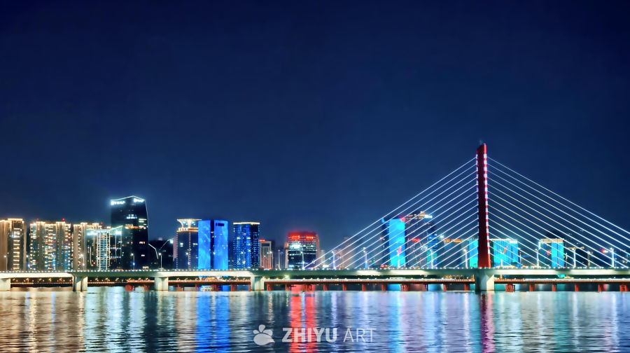 钱塘江之夜