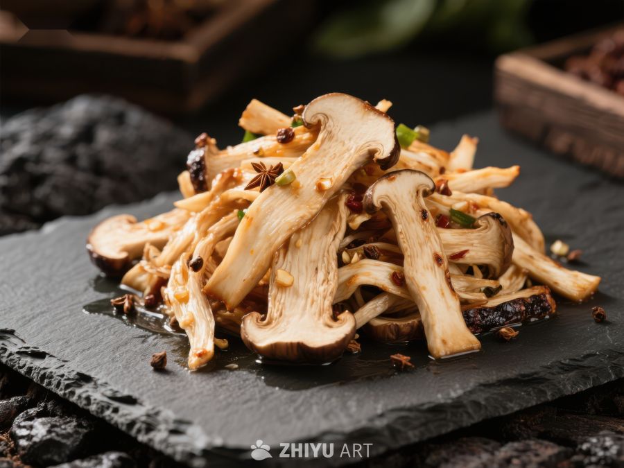 香辣炒蘑菇，美味佳肴 1549
