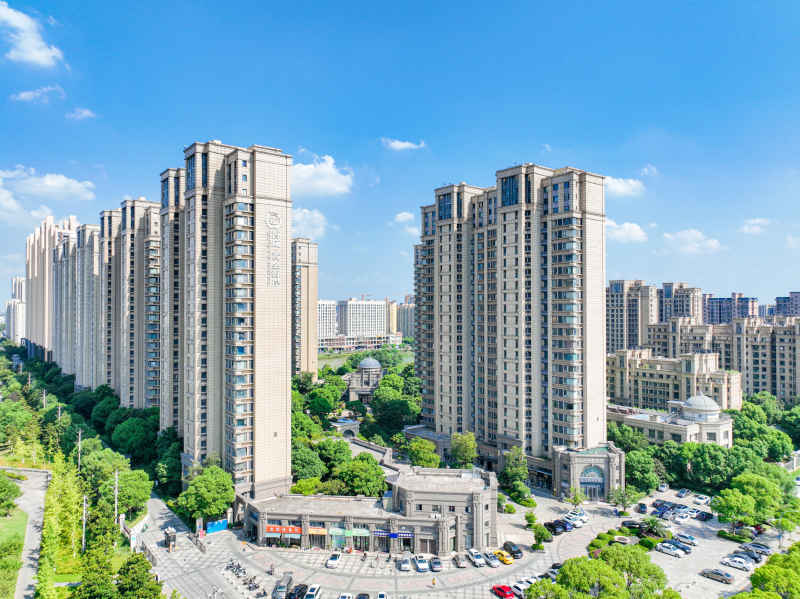 航拍昆山城市风光建筑大景 38