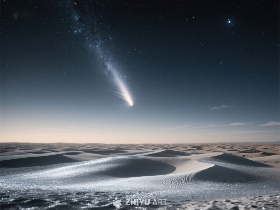 沙漠夜空下的彗星奇观 97