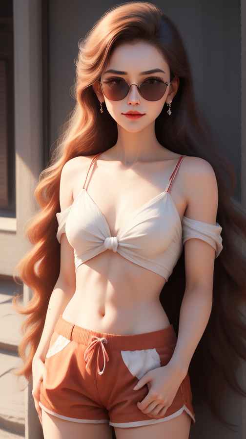 吊带高级美女