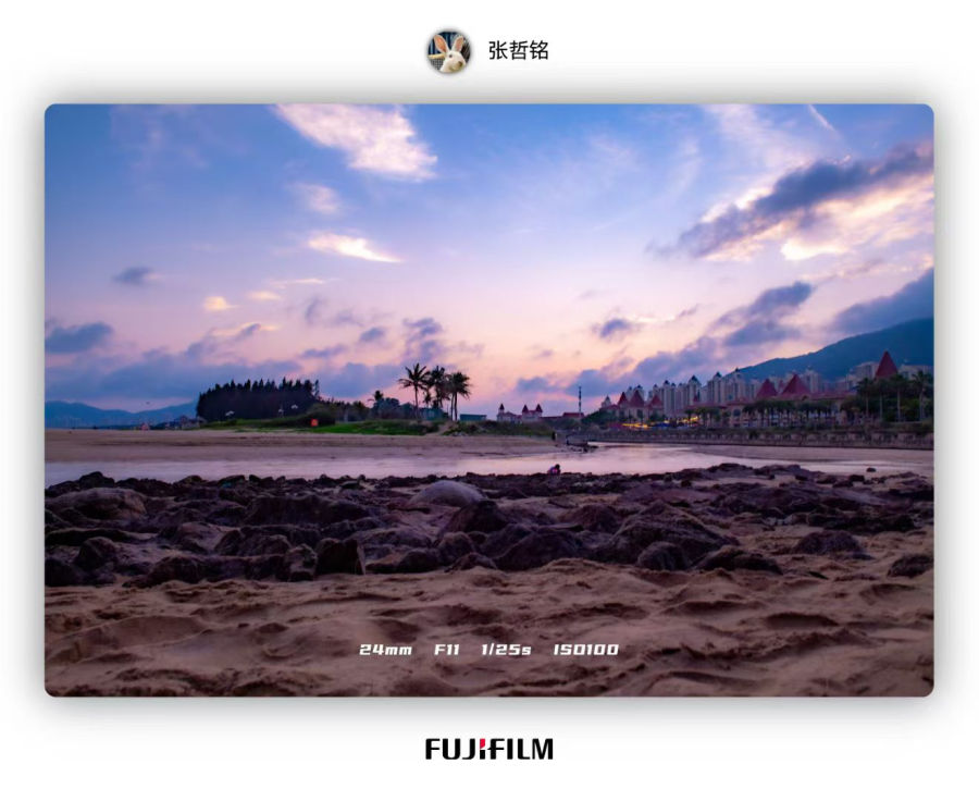 海滩日落美景