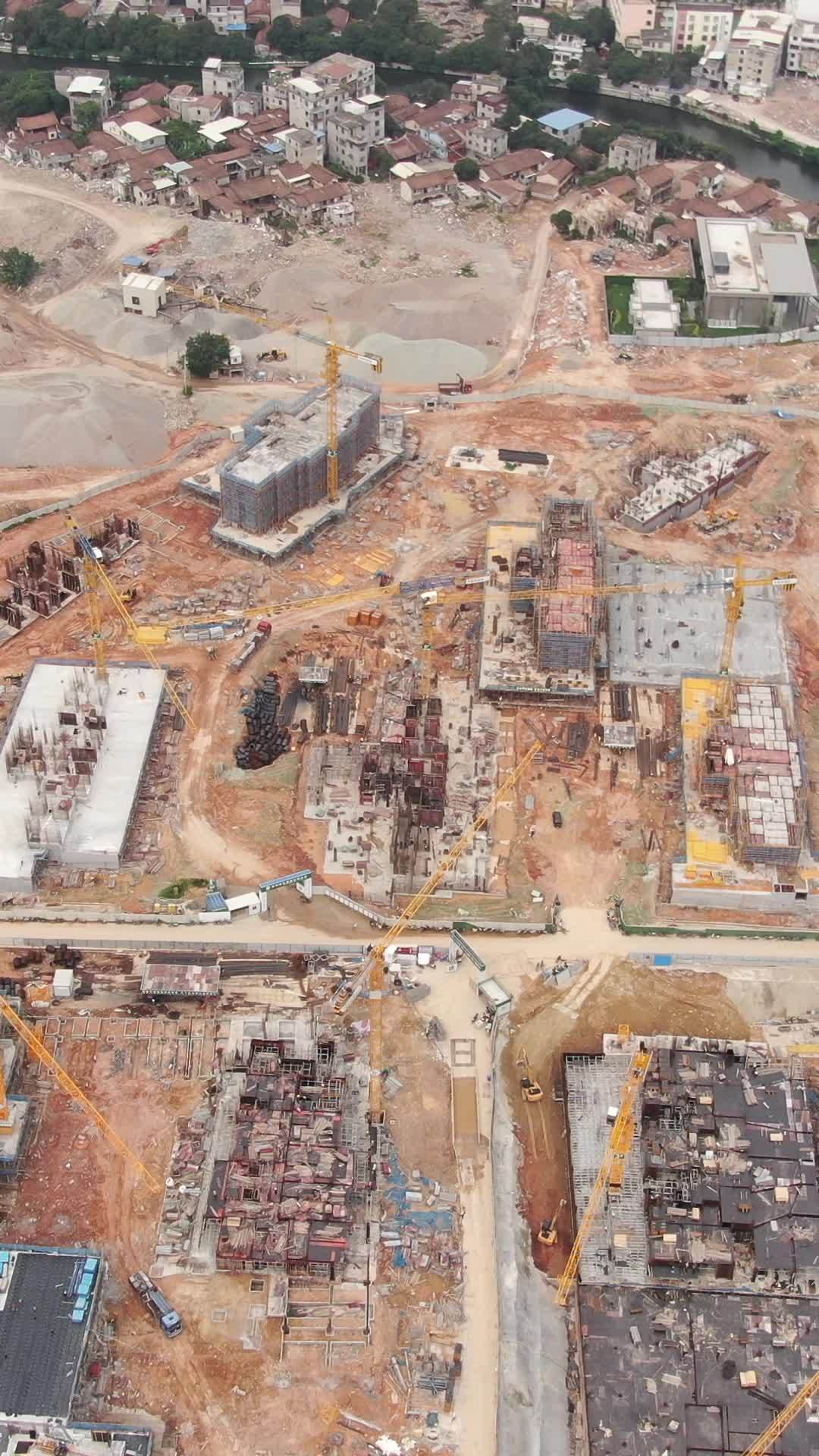 城市扩建中的建筑工地