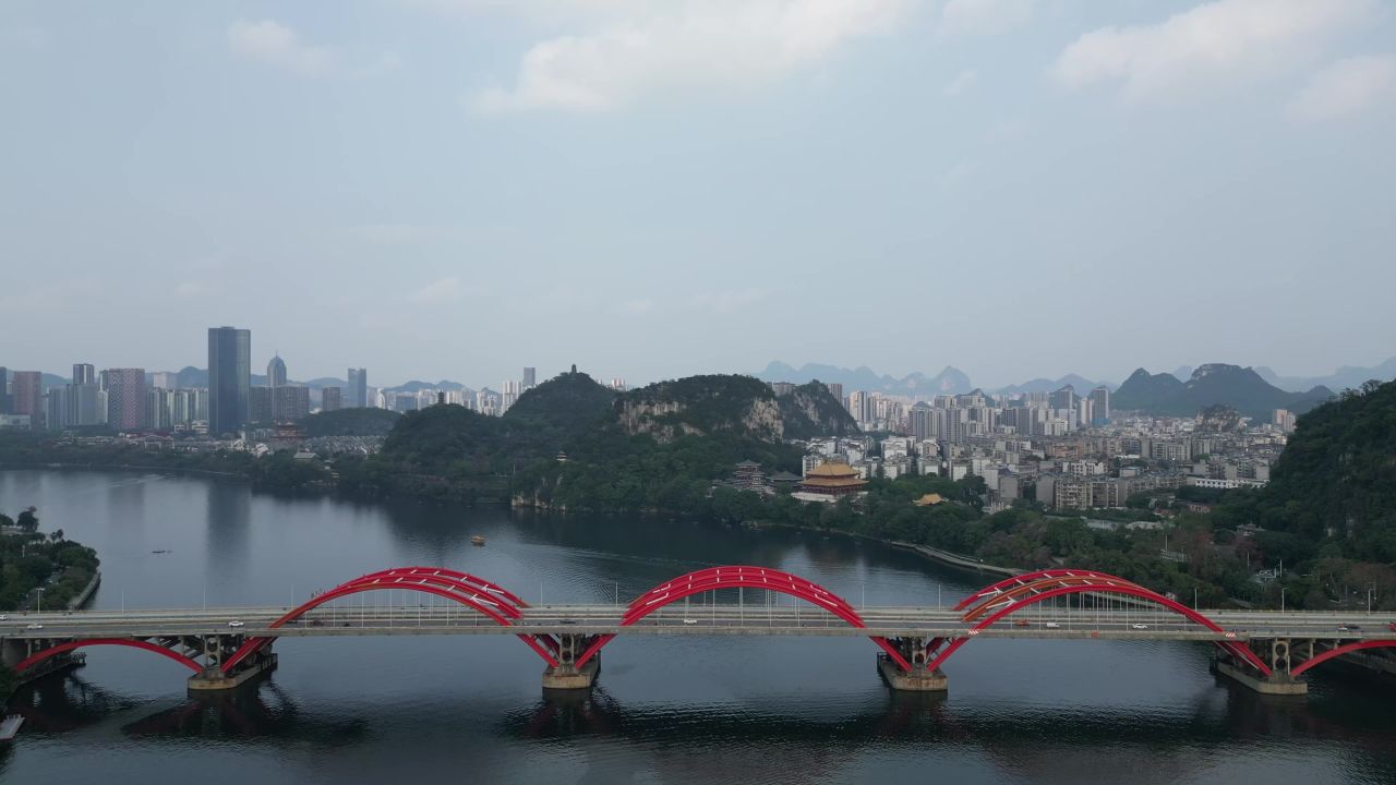 广西柳州文惠桥航拍