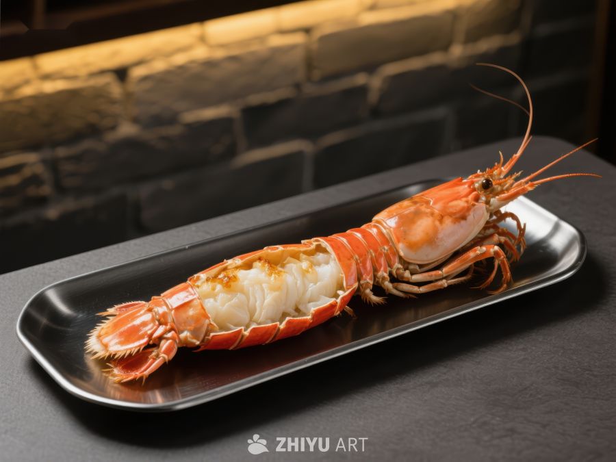 烤制龙虾，色泽诱人