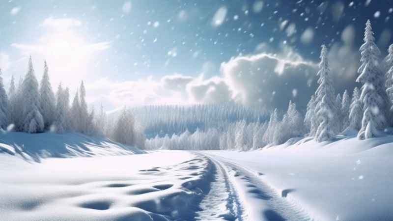 美丽冬季雪景 8