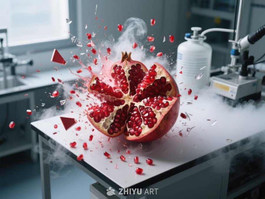 实验室中的石榴爆炸瞬间 469