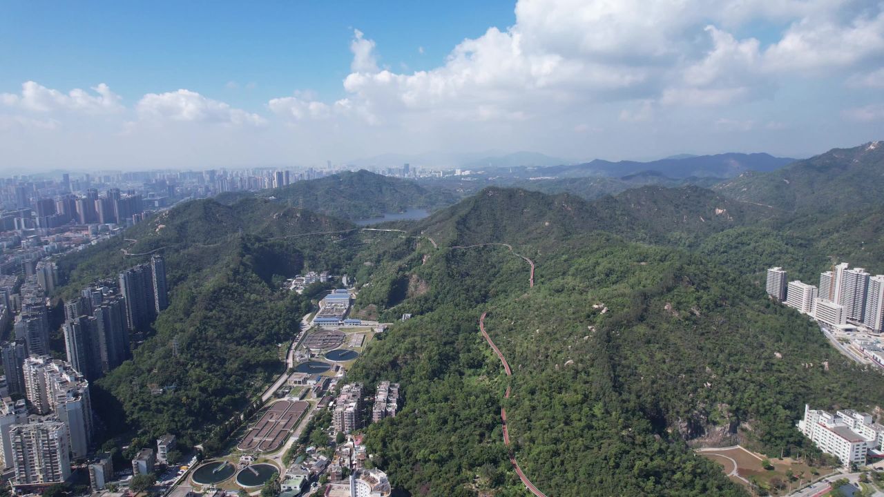 广东珠海城市风光航拍 