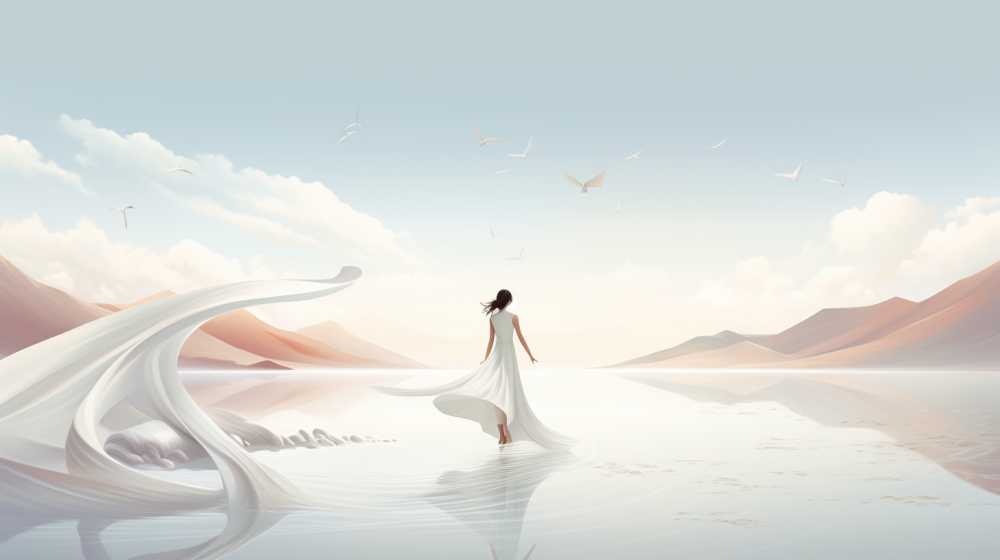 艺术浅白色唯美背景图99