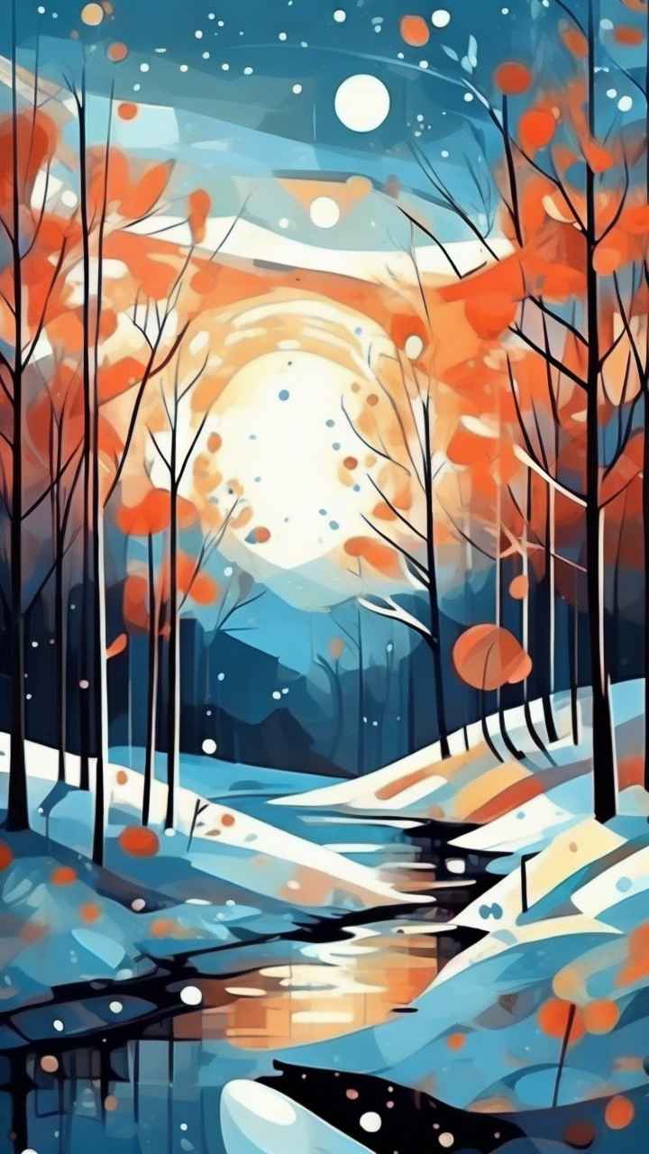 印象派抽象插画 76