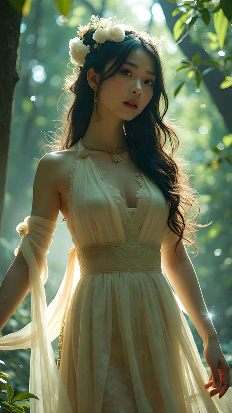 森林系好看拍摄特色美女 20