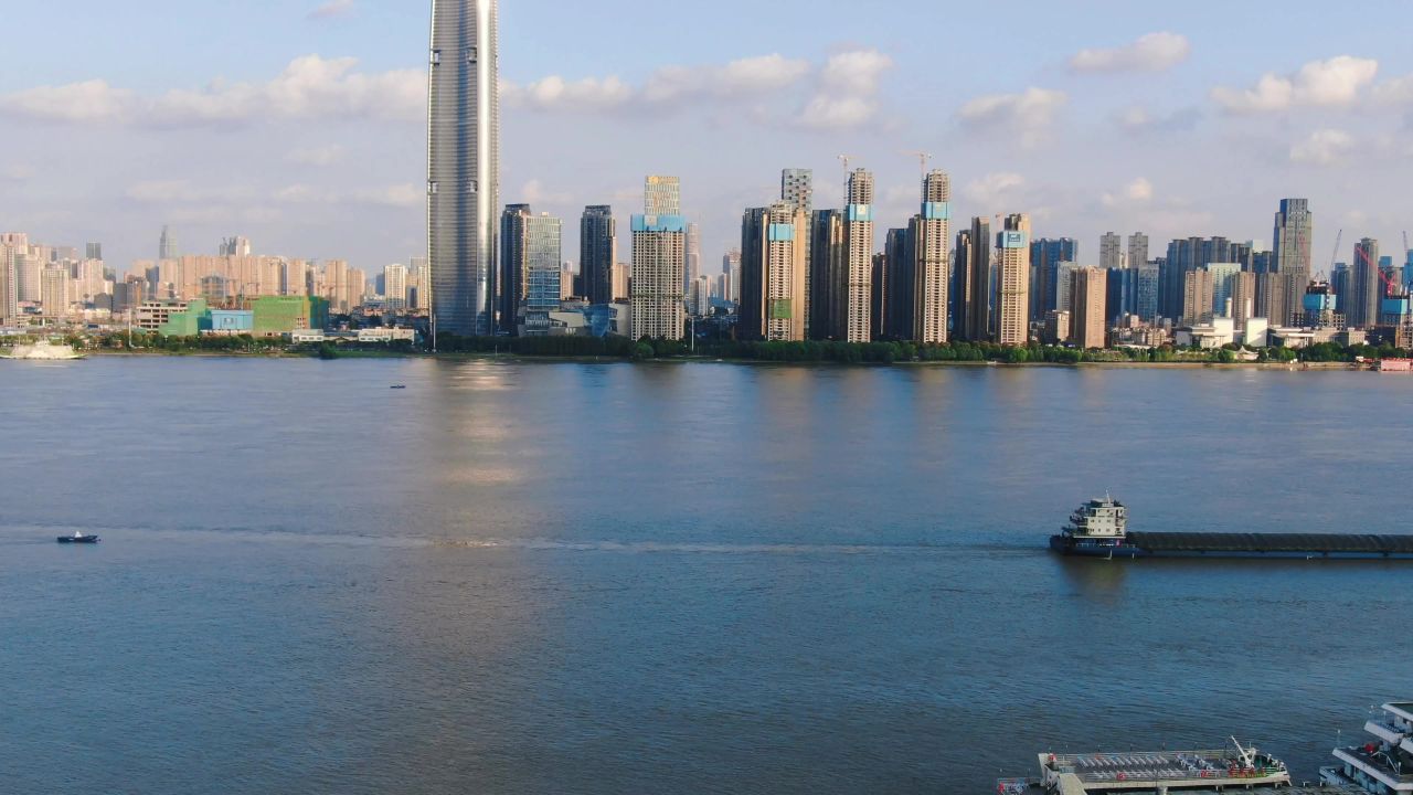 湖北武汉城市风光航拍