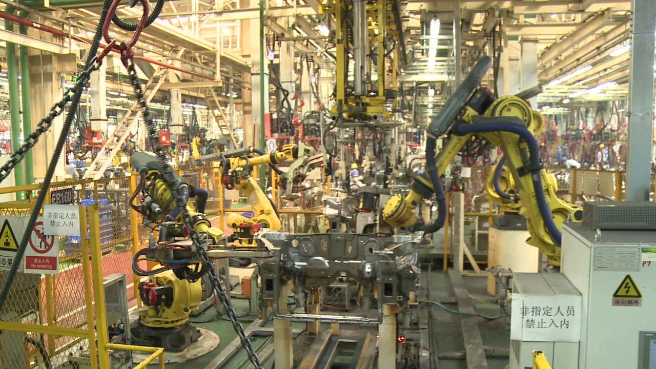 工业生产线机器人机械臂