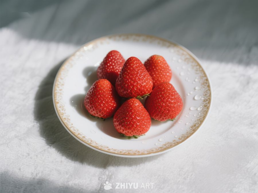盘中新鲜草莓 318