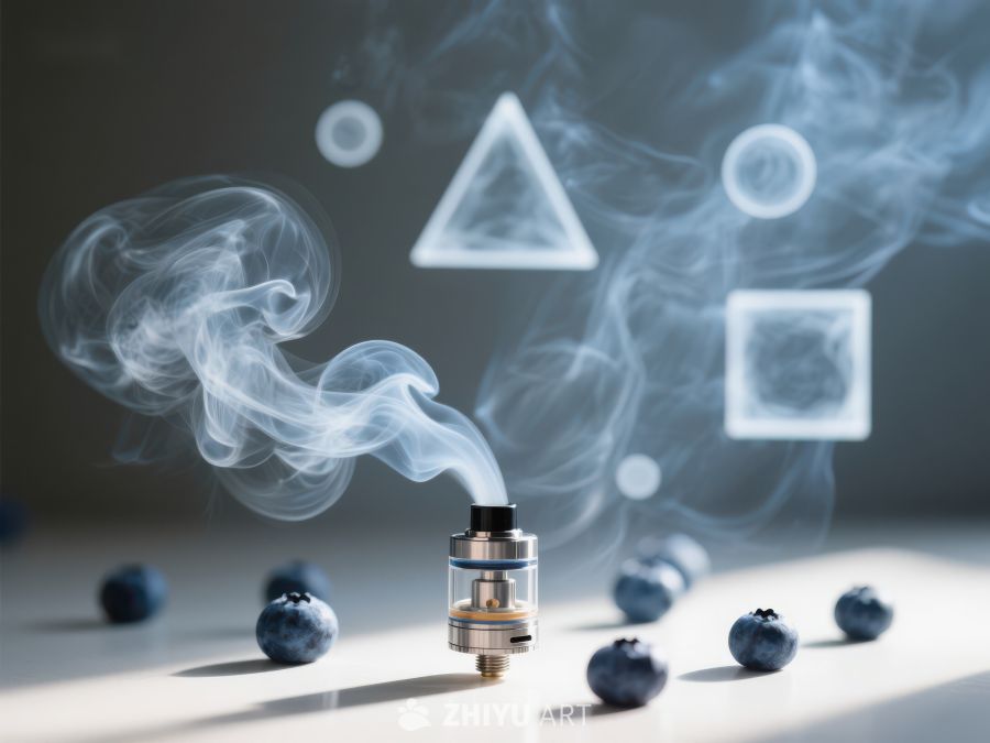 电子烟雾与蓝莓的抽象组合 115