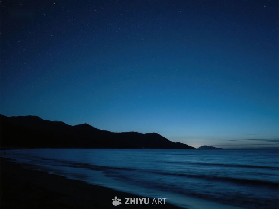 夜幕下的海岸线 493