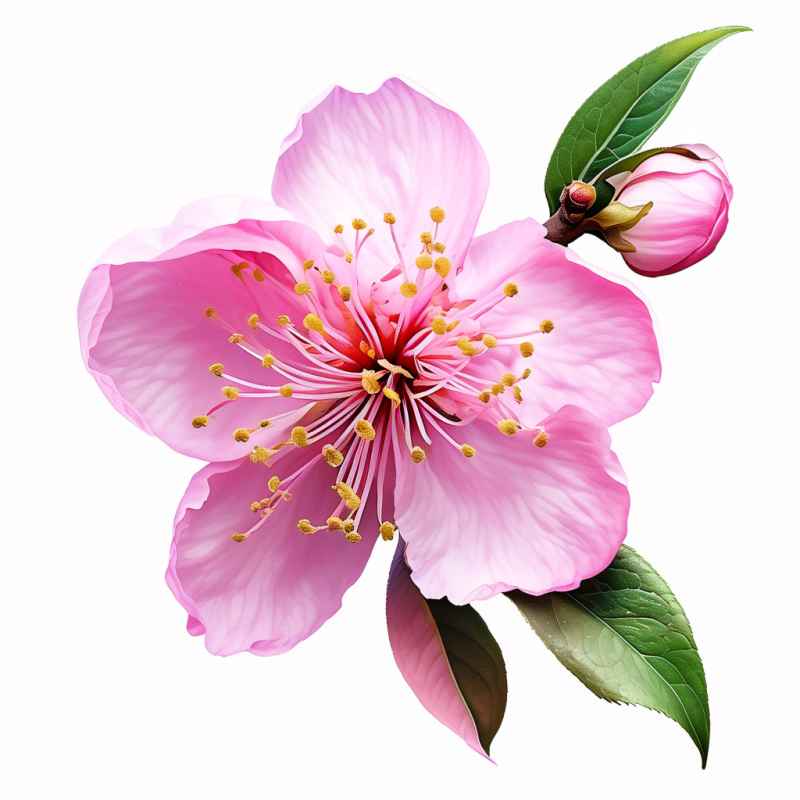 春季桃花元素插画 18