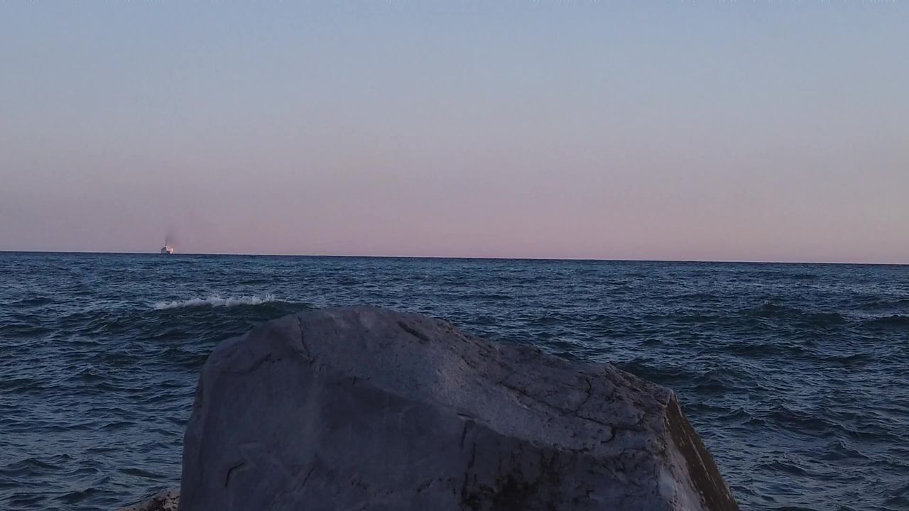 海洋日落海滩波