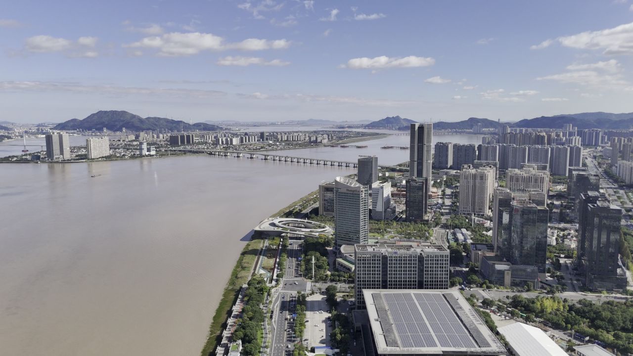 温州晴天城市航拍 34