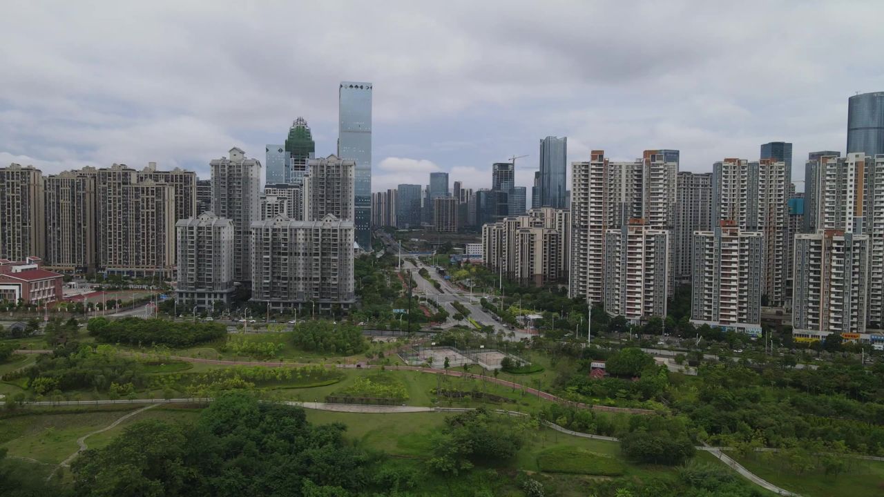 广西南宁五象新区航拍
