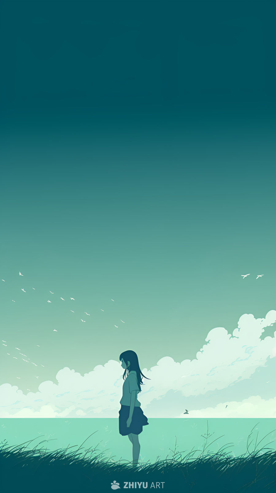 插画美少女
