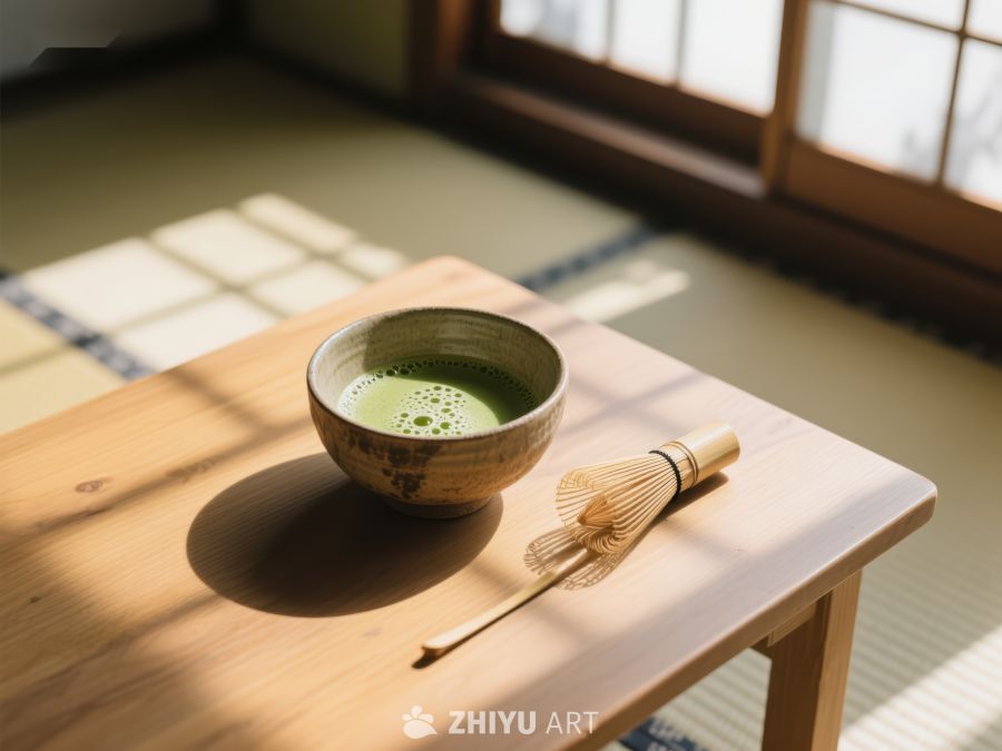 抹茶与茶筅，日式茶道的静谧时光 712
